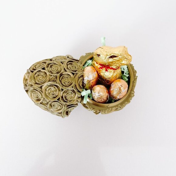 Rose-Covered Easter Eggs – Handcrafted Party Favors, Spring Decor, Wedding Gifts - Picture 5 of 9